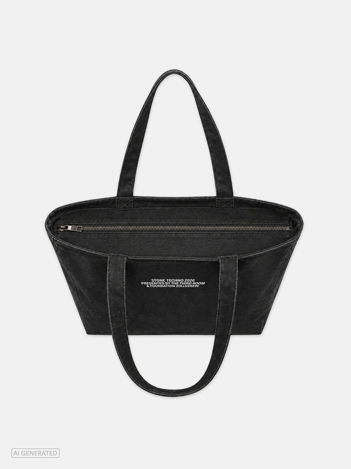 ST BAG |  Stone Techno Washed Canvas Tote Bag | Vintage Black | Limited Drop 2026