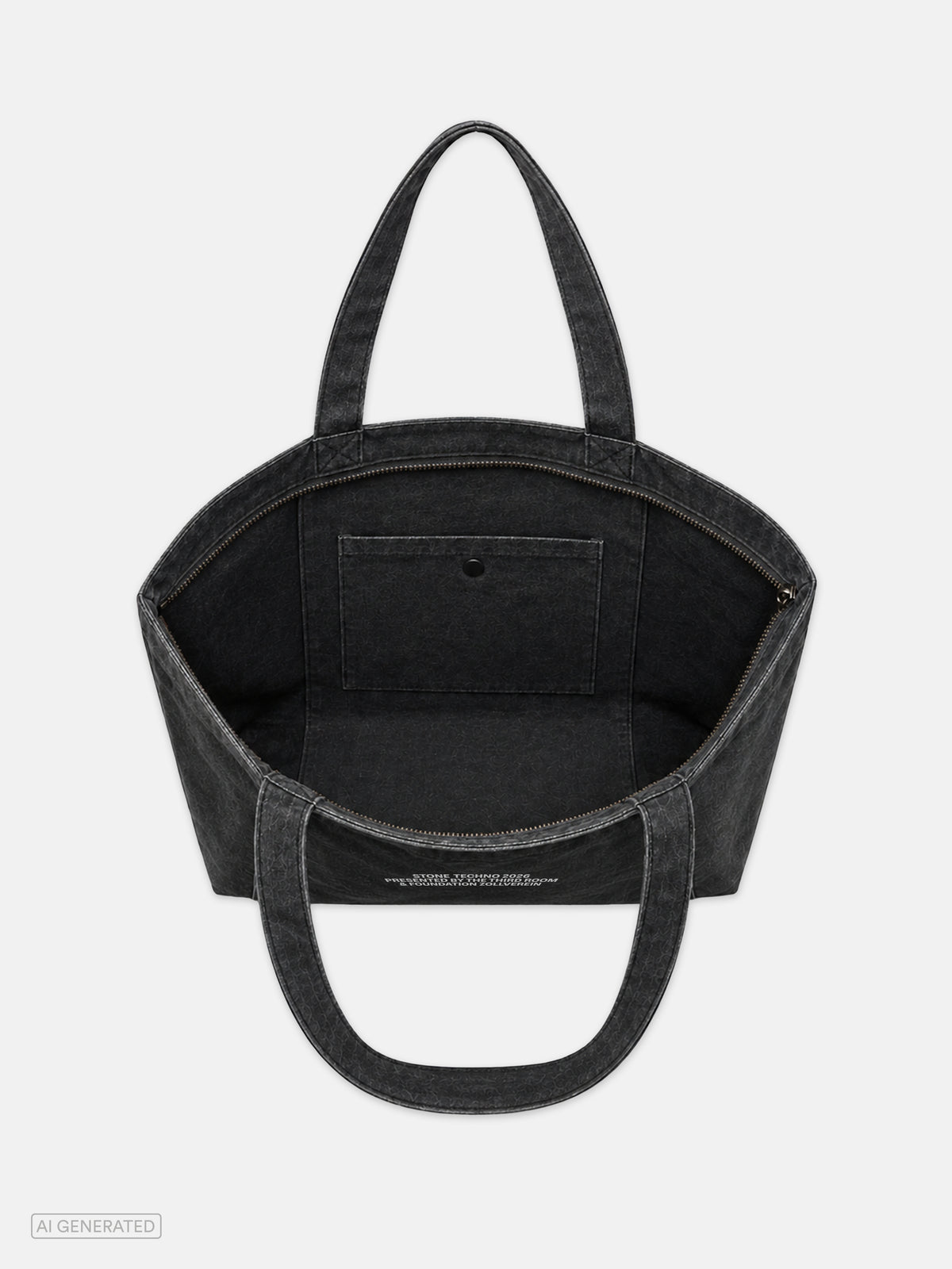 ST BAG |  Stone Techno Washed Canvas Tote Bag | Vintage Black | Limited Drop 2026